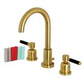 Fauceture FSC8923DKL Kaiser Widespread Bathroom Faucet, Brushed Brass FSC8923DKL